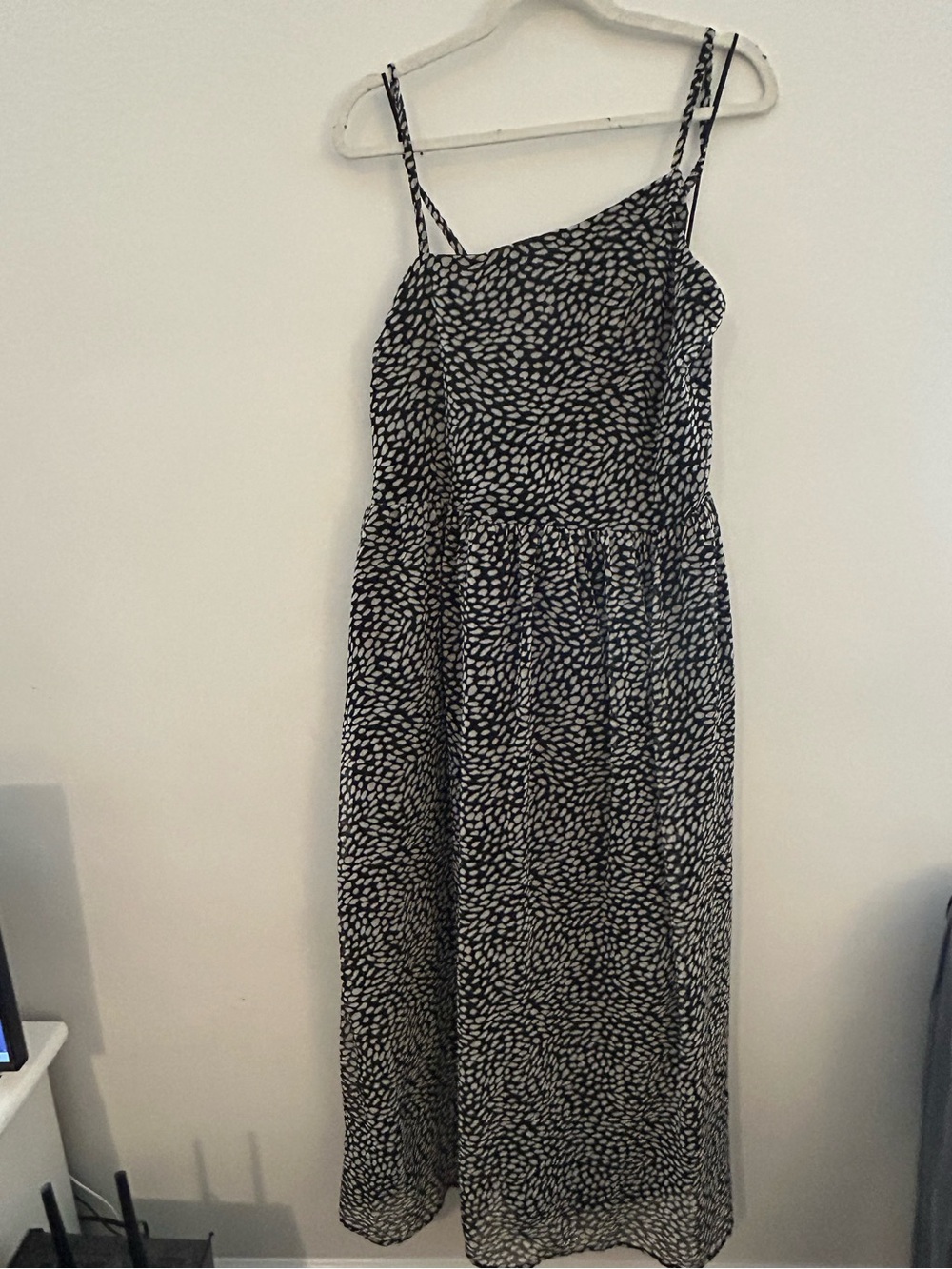 Old Navy Black & White Spotted Dress Women’s XL Petite Like New